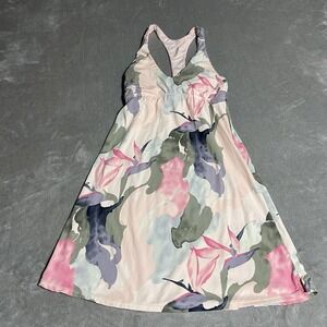 Carve Designs Paradise La Jolla Dress Womens Small‎ Pink Tropical Racerback